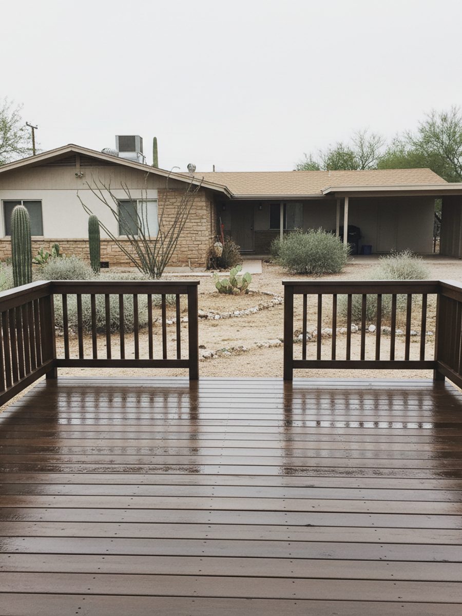 Composite Decking completed by Marana Deck Co in Oro Valley, AZ