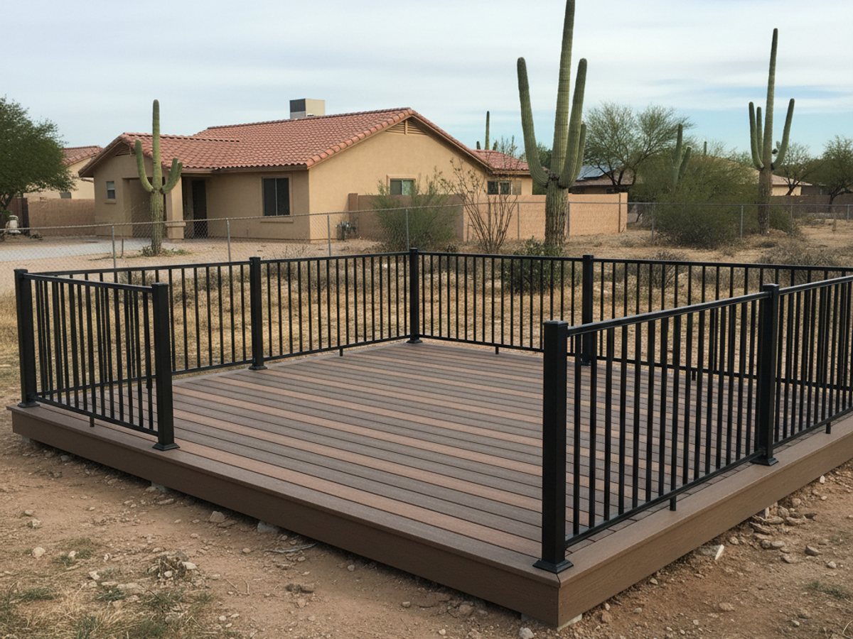 Deck Staining & Sealing completed by Marana Deck Co in Tucson, AZ
