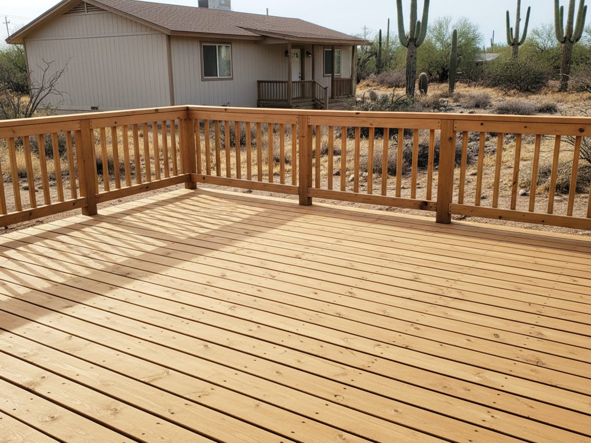 Marana Deck Co crew at work on a home in Marana, AZ